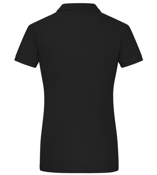 Dad Design - Comfort women's polo shirt BLACK back