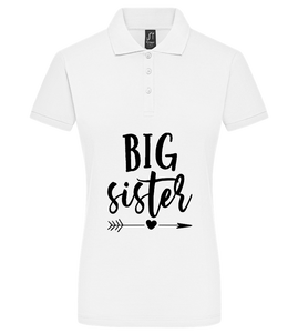 Big Sister Text Design - Premium women's polo shirt