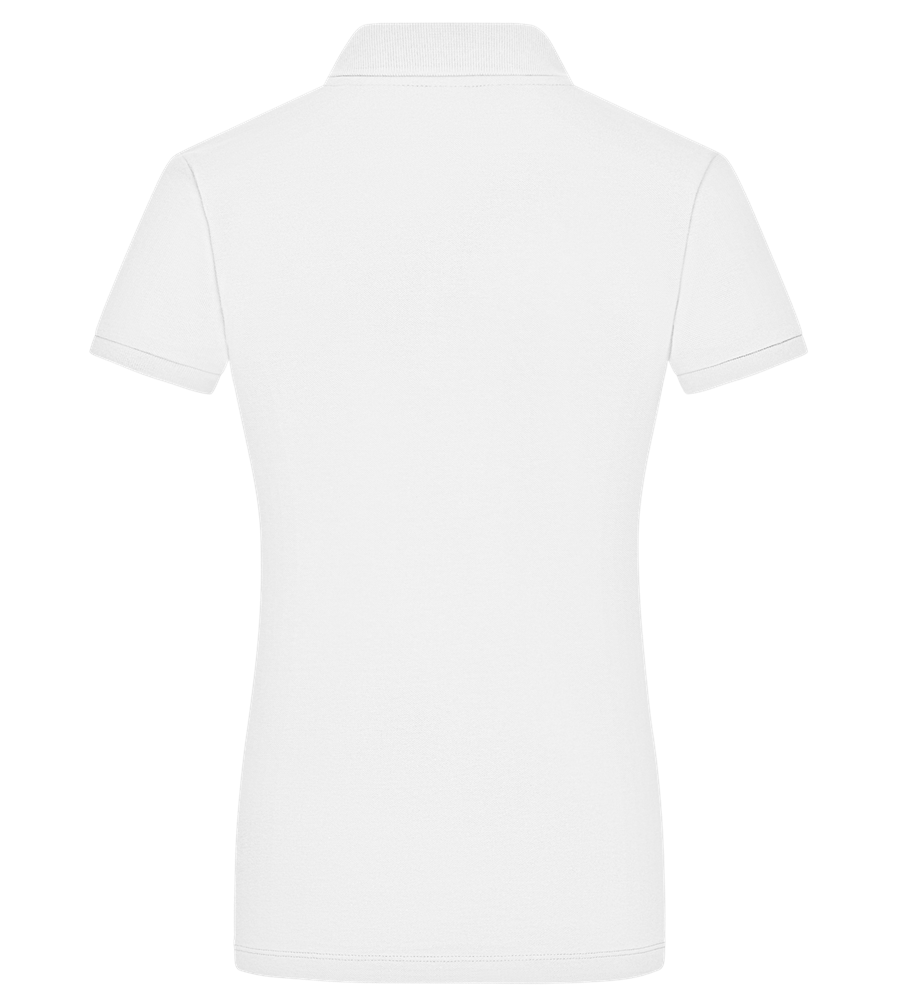 Big Sister Text Design - Premium women's polo shirt WHITE back