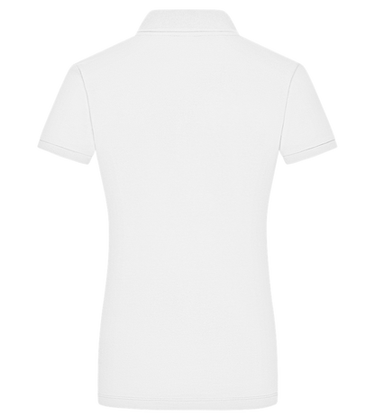 Big Sister Text Design - Premium women's polo shirt_WHITE_back