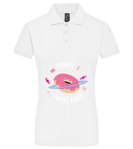 Donuts Space Design - Premium women's polo shirt