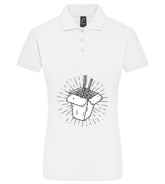 Noodles Design - Premium women's polo shirt WHITE front