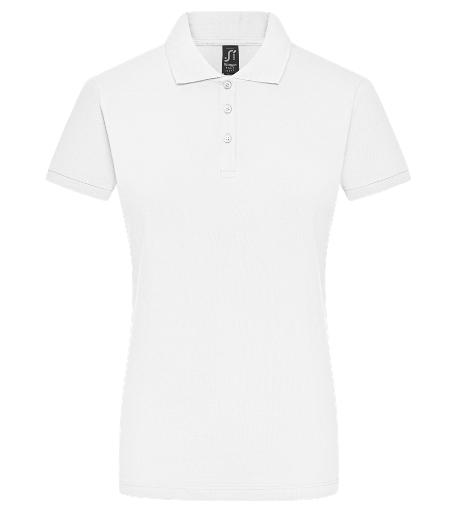 OMG Design - Premium women's polo shirt_WHITE_front