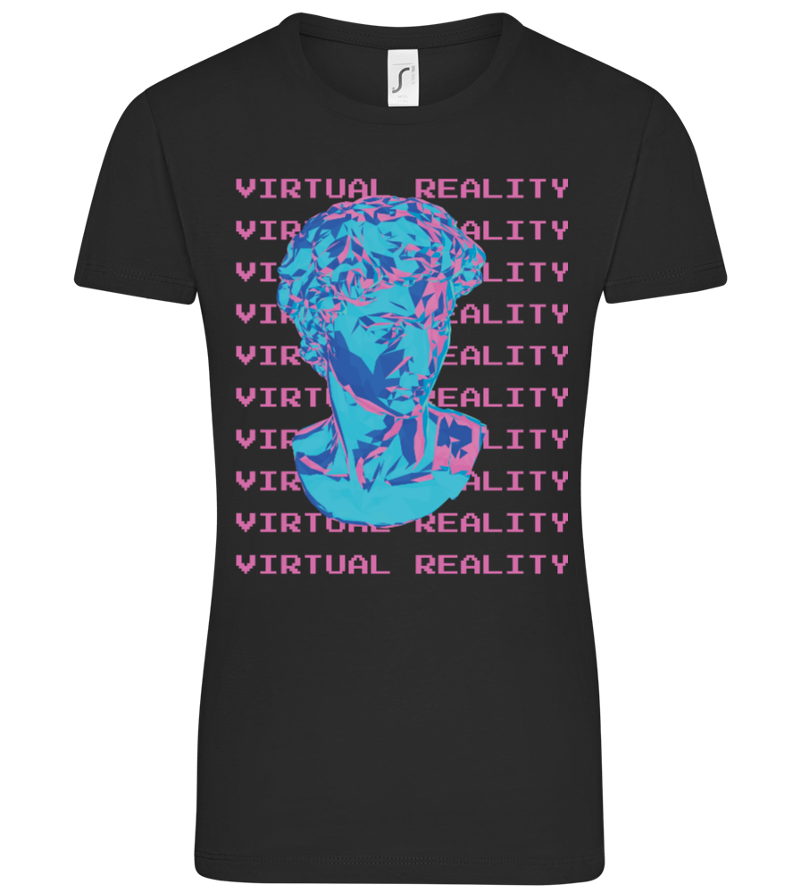 Virtual Reality Design - Comfort women's t-shirt DEEP BLACK front