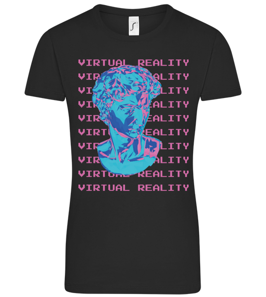 Virtual Reality Design - Comfort women's t-shirt DEEP BLACK front