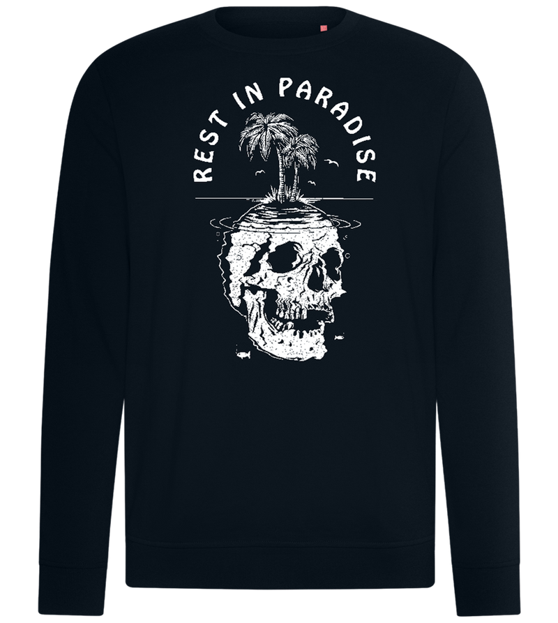 Rest In Paradise Design - Comfort unisex sweater_BLACK_front