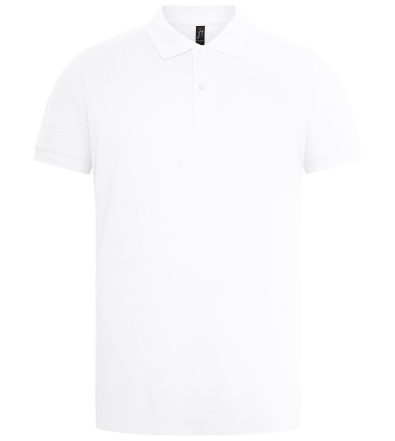 Just Graduated Design - Premium men's polo shirt_WHITE_front