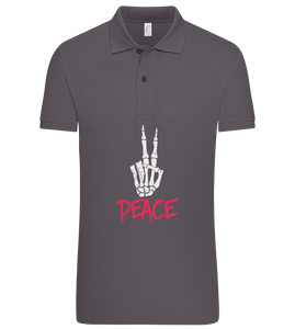 Peace Sign Design - Premium men's polo shirt