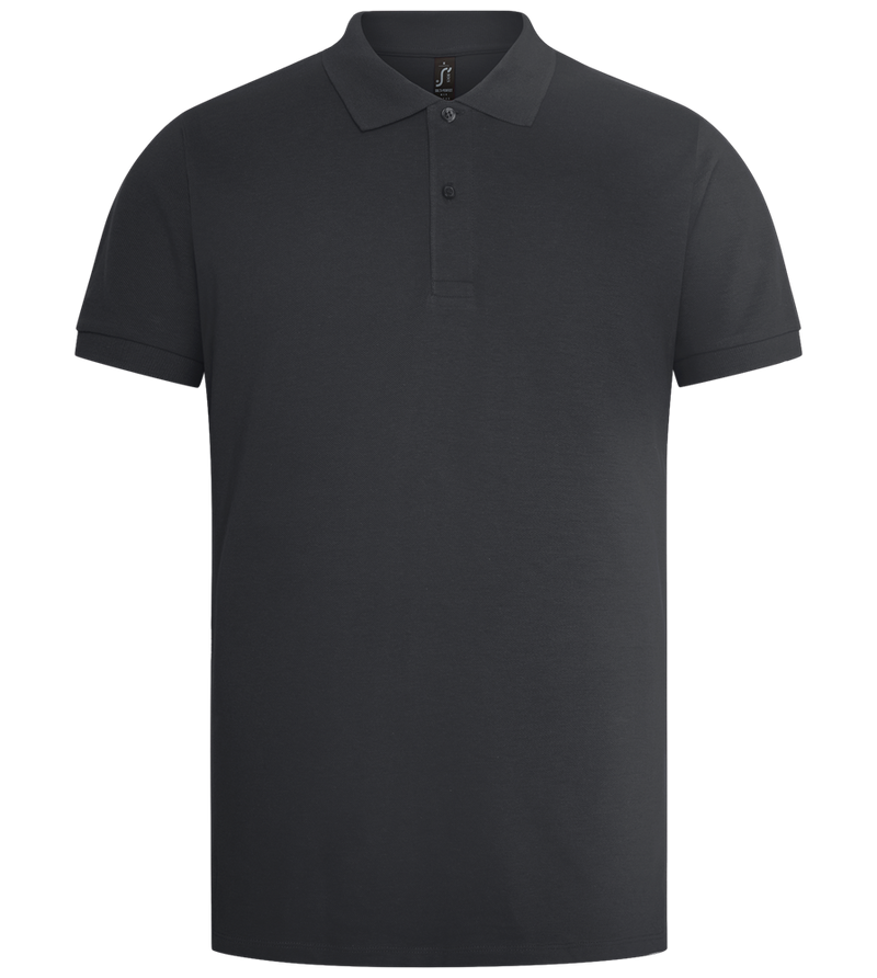 Russian Roulette Design - Premium men's polo shirt_DARK GRAY_front