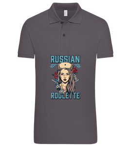 Russian Roulette Design - Premium men's polo shirt