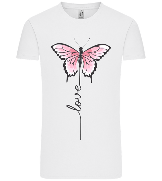Love Butterfly Design - Premium men's t-shirt WHITE front