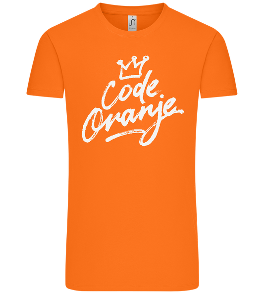 Code Oranje Design - Premium men's t-shirt ORANGE front