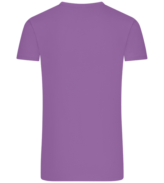 Rainbow Skull Design - Premium men's t-shirt LIGHT PURPLE back