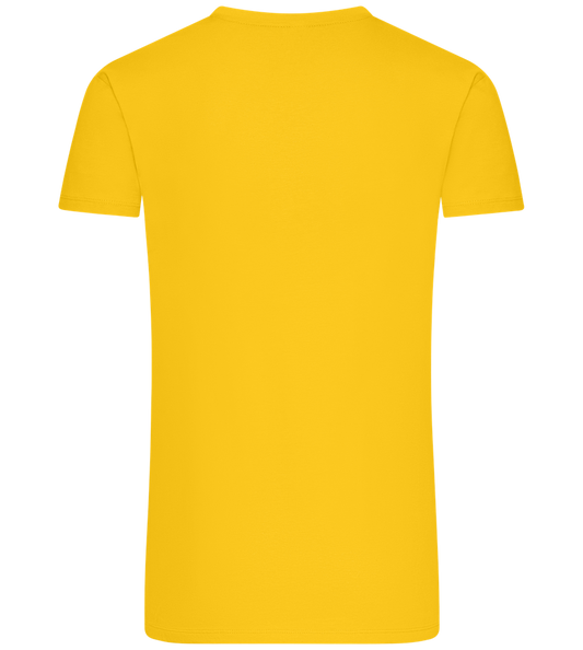 Banana Design - Premium men's t-shirt YELLOW back