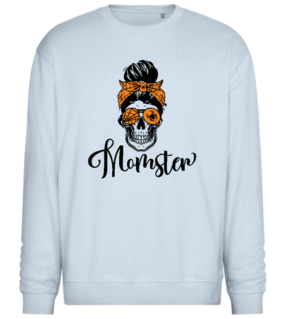 Momster Skeleton Design - Comfort Essential Unisex Sweater_CREAMY BLUE_front