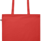 Zodiac Capricorn Design - Premium colored organic cotton shopping bag_RED_back