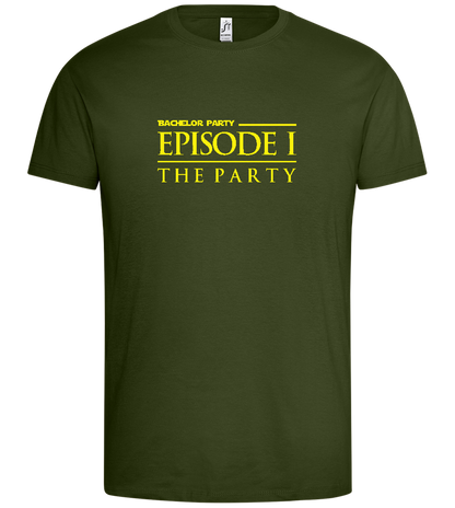 Episode 1 The Party Design - Premium men's t-shirt_ARMY_front