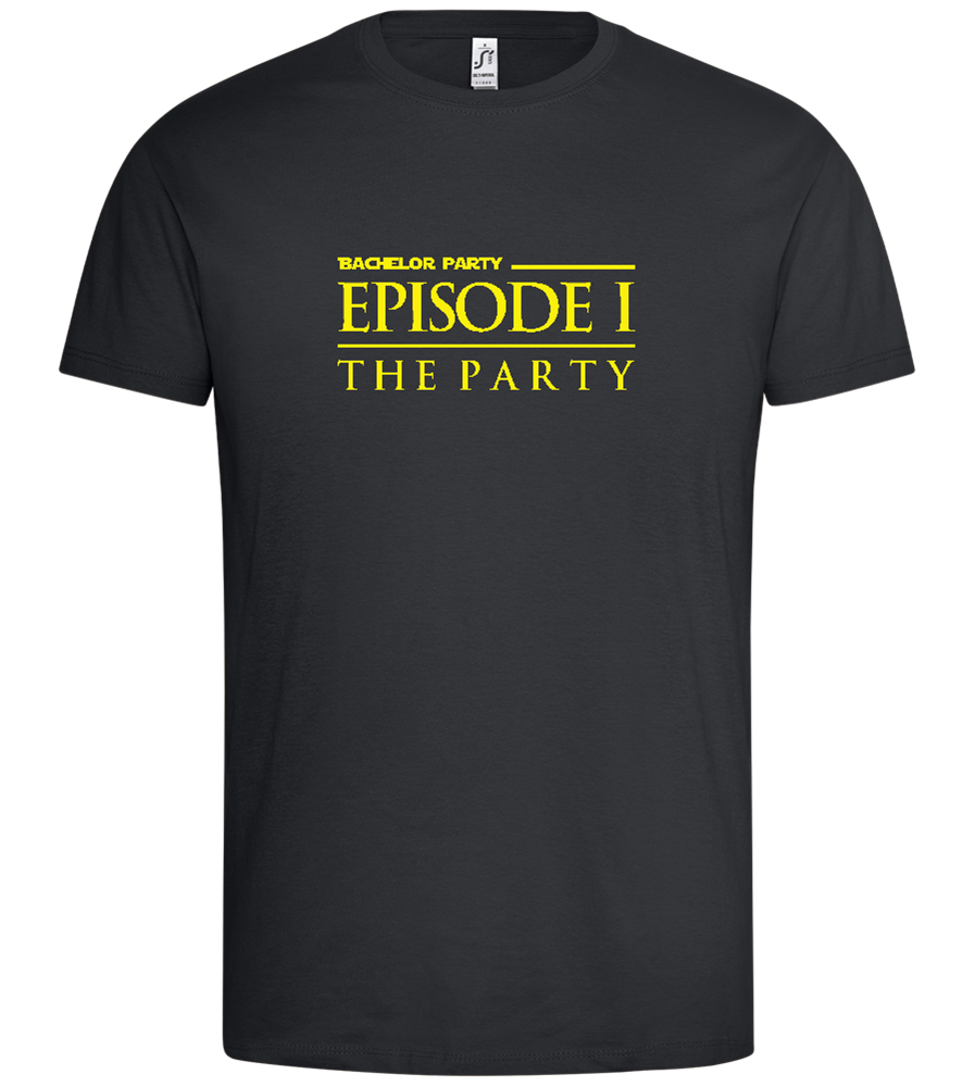 Episode 1 The Party Design - Premium men's t-shirt_DARK GRAY_front