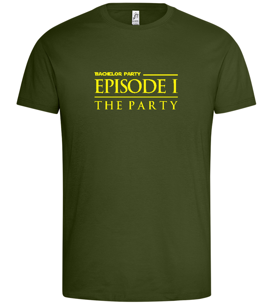 Episode 1 The Party Design - Premium men's t-shirt_DARK KHAKI_front