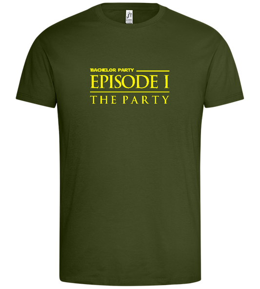 Episode 1 The Party Design - Premium men's t-shirt_DARK KHAKI_front