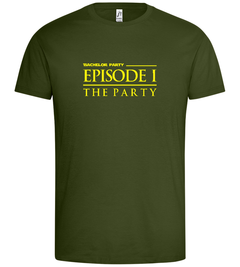 Episode 1 The Party Design - Premium men's t-shirt_DARK KHAKI_front