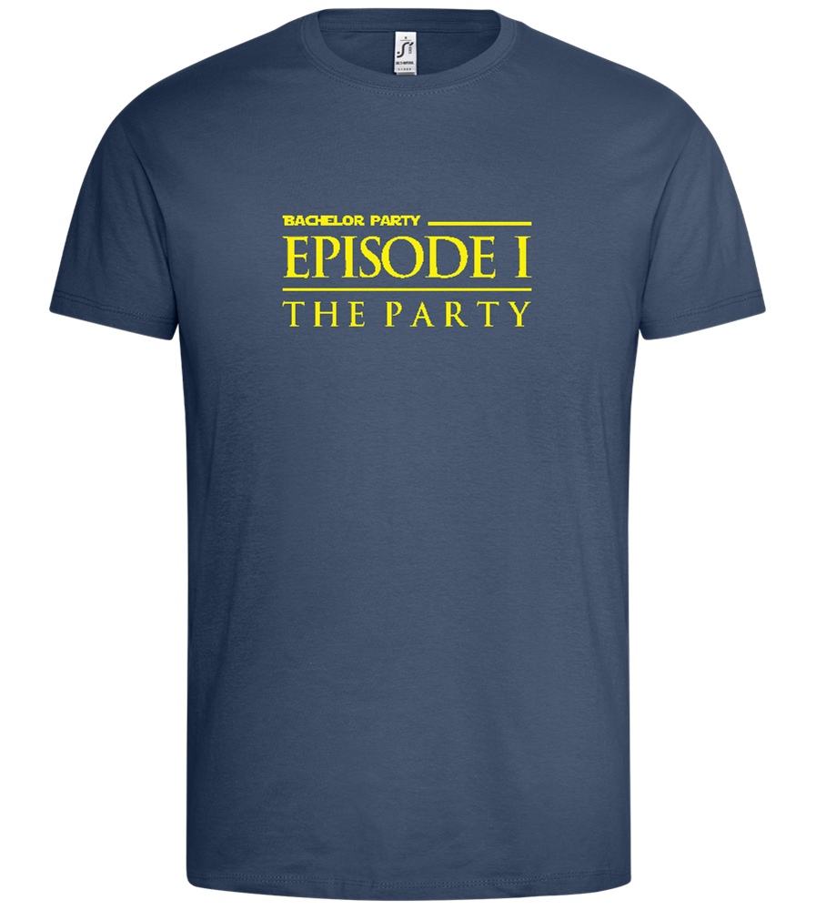 Episode 1 The Party Design - Premium men's t-shirt_DENIM_front