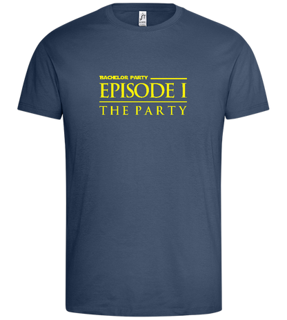 Episode 1 The Party Design - Premium men's t-shirt_DENIM_front