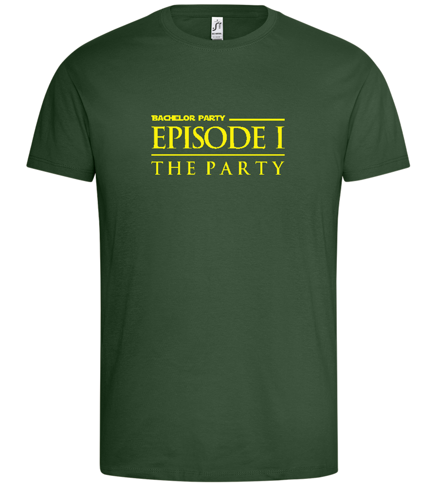 Episode 1 The Party Design - Premium men's t-shirt_GREEN BOTTLE_front