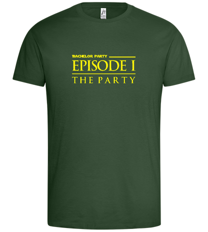 Episode 1 The Party Design - Premium men's t-shirt_GREEN BOTTLE_front