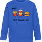 Best Friends Ever Food Design - Comfort Kids Sweater_ROYAL_front