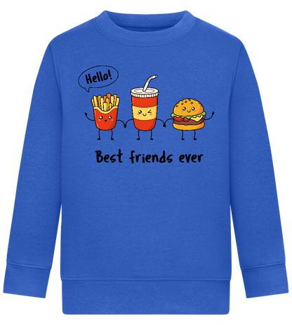 Best Friends Ever Food Design - Comfort Kids Sweater_ROYAL_front