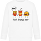 Best Friends Ever Food Design - Comfort Kids Sweater_WHITE_front