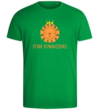 Fijne Koningsdag Design - Comfort men's fitted t-shirt_MEADOW GREEN_front