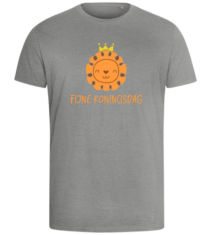 Fijne Koningsdag Design - Comfort men's fitted t-shirt_ORION GREY_front