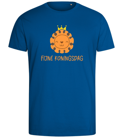 Fijne Koningsdag Design - Comfort men's fitted t-shirt_ROYAL_front