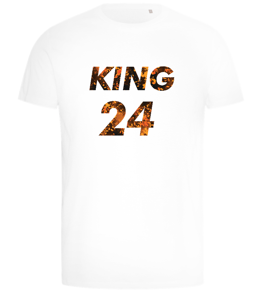 KING 24 Design - Comfort men's t-shirt_WHITE_front