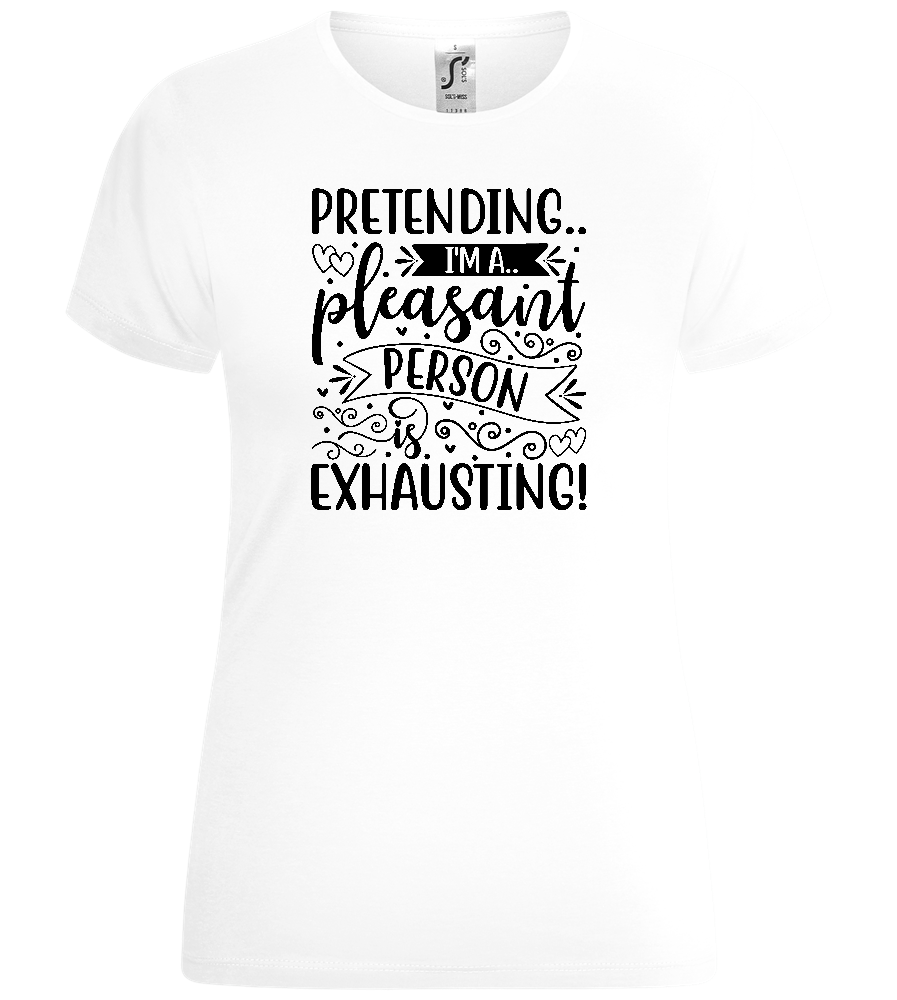 Pleasant Person Design - Comfort women's t-shirt_WHITE_front