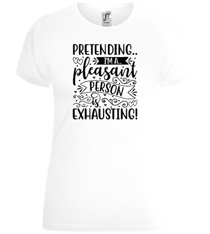 Pleasant Person Design - Comfort women's t-shirt_WHITE_front