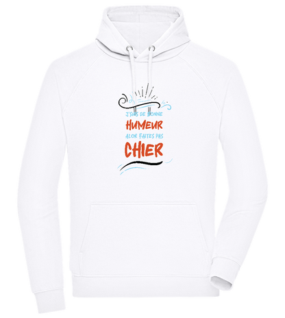 Good Mood Design - Comfort unisex hoodie WHITE front