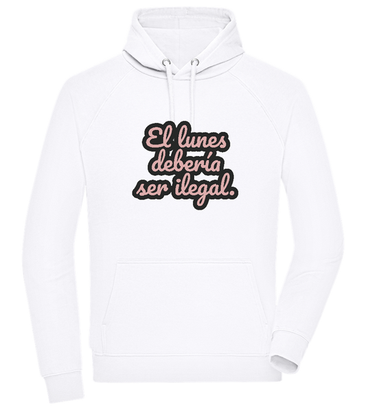 Monday Should be Illegal Design - Comfort unisex hoodie WHITE front