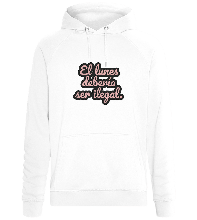 Monday Should be Illegal Design - Comfort unisex hoodie_WHITE_front