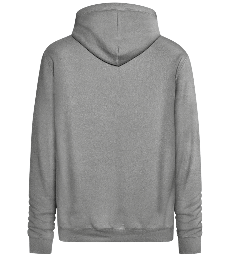 Leide nicht unter Wahnsinn Design - Unisex Premium Hoodie_ORION GREY II_back