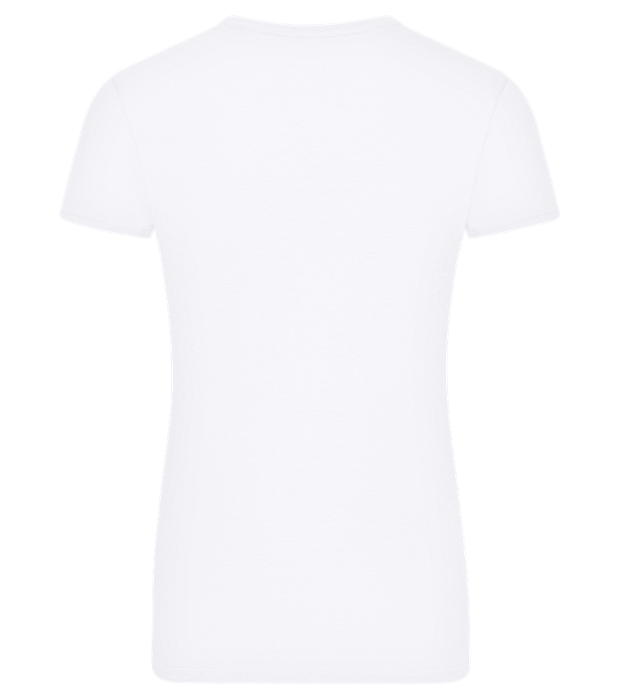 Ich bin nicht klein Design - Frauen Komfort T-Shirt talliert WHITE back