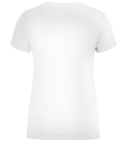 Ich bin nicht klein Design - Frauen Komfort T-Shirt talliert_WHITE_back