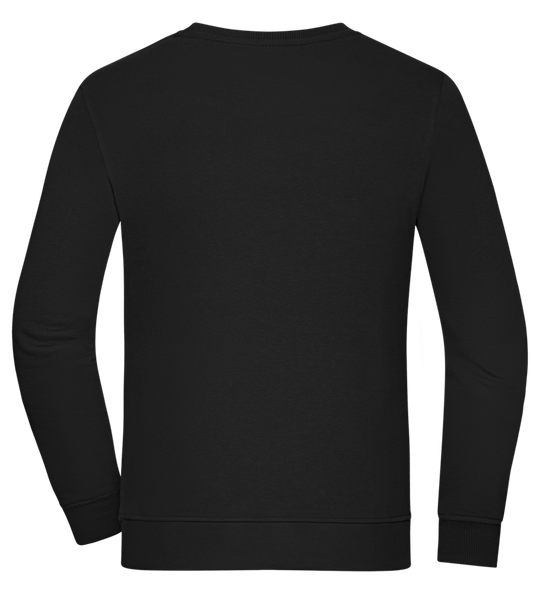 Smile at the World Design - Comfort unisex sweater_BLACK_back