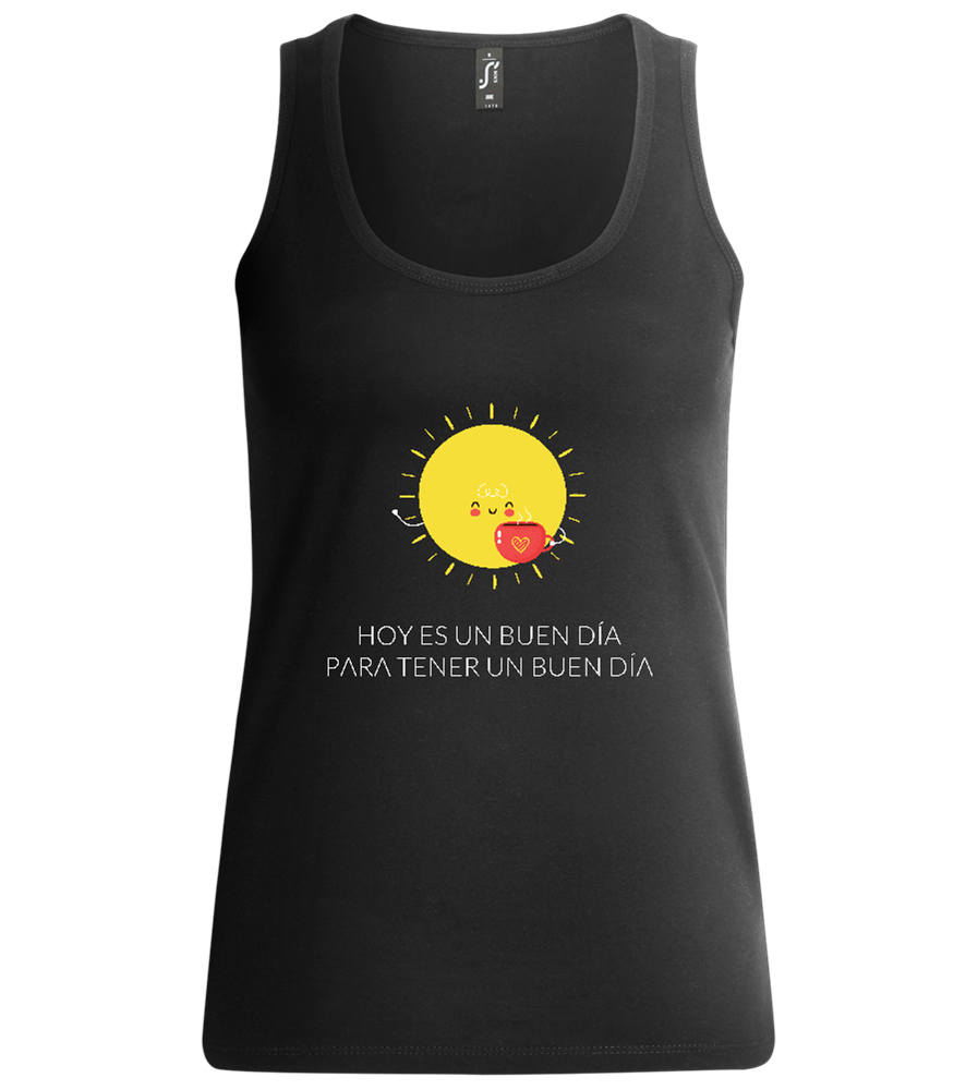 Have a Good Day Design - Comfort women's tank top_DEEP BLACK_front