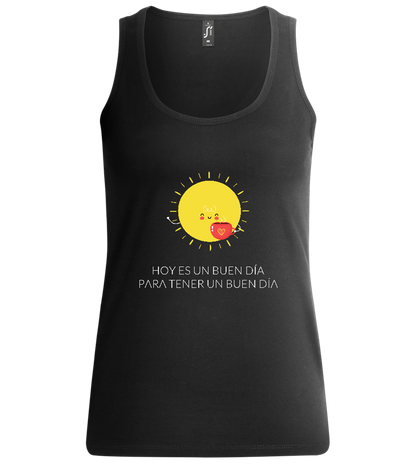 Have a Good Day Design - Comfort women's tank top_DEEP BLACK_front