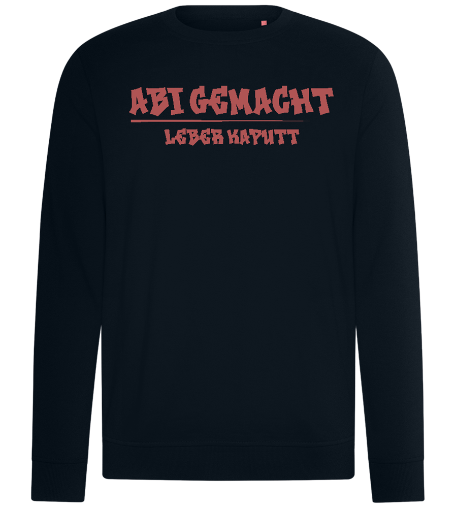 Abi Gemacht Leber Kaputt Design - Comfort unisex sweater_BLACK_front