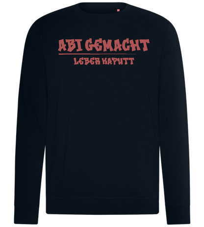 Abi Gemacht Leber Kaputt Design - Comfort unisex sweater_BLACK_front