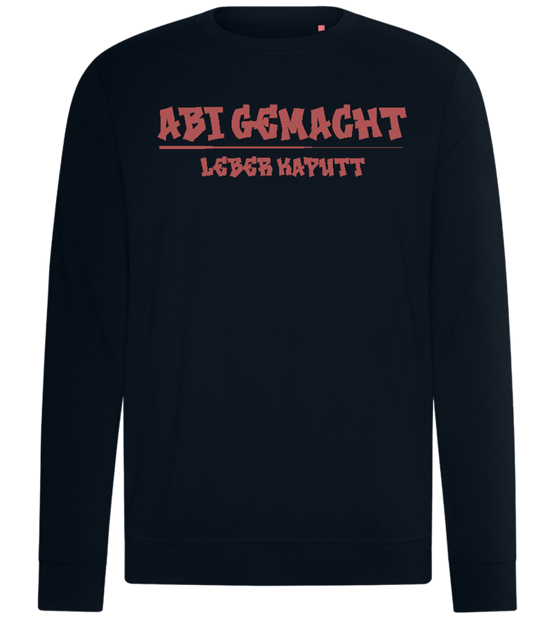 Abi Gemacht Leber Kaputt Design - Comfort unisex sweater_BLACK_front